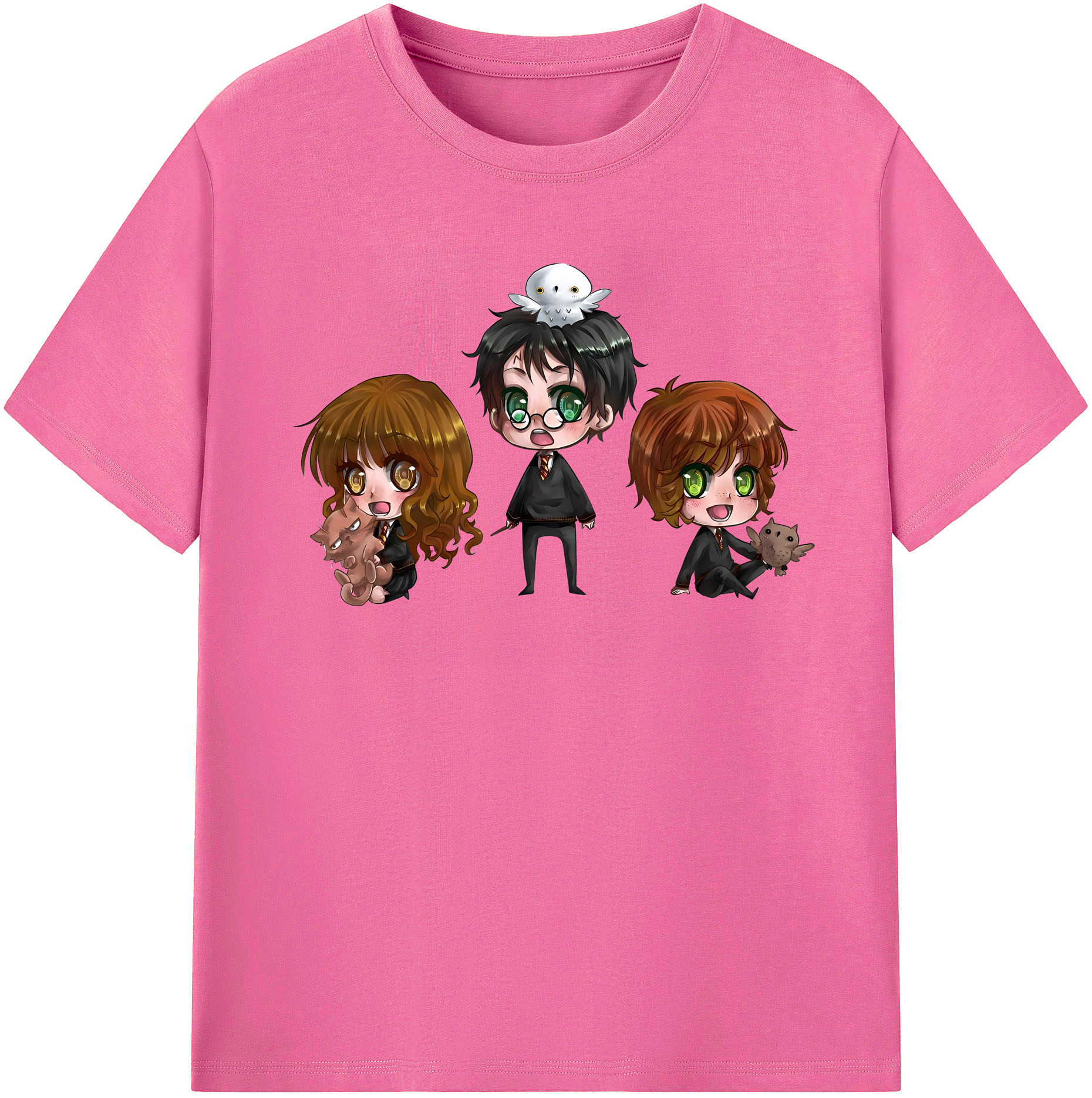 （画像用） Harry Potter ハリー・ポッターシリーズ レディースカジュアルプリントTシャツ（綿100％）